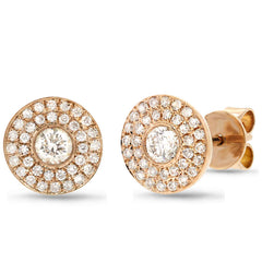 0.41ct 18k Yellow Gold Diamond Stud Earring