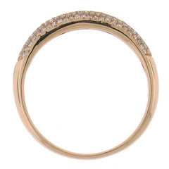 0.35ct 14k Rose Gold Diamond Lady's Pave Band Size 5
