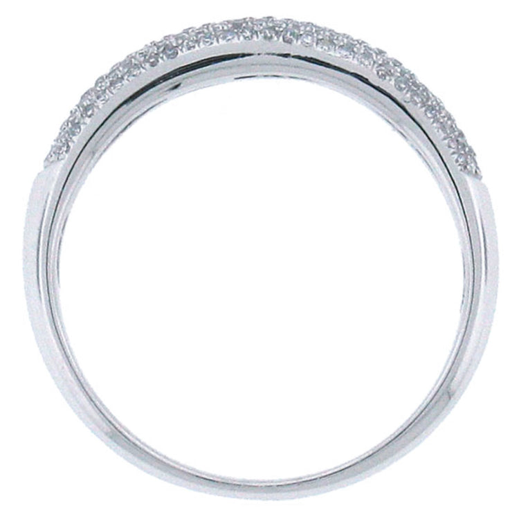 0.35ct 14k White Gold Diamond Lady's Pave Band Size 5