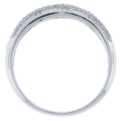0.35ct 14k White Gold Diamond Lady's Pave Band Size 5