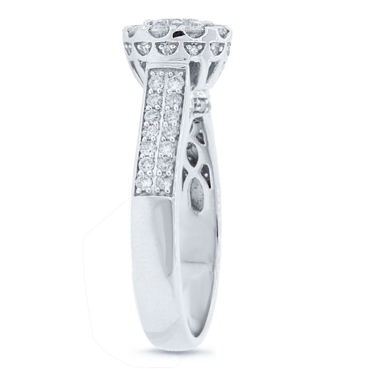 1.04ct 14k White Gold Diamond Lady's Ring