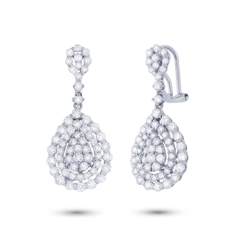 3.25ct 18k White Gold Diamond Earring