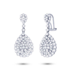 3.25ct 18k White Gold Diamond Earring