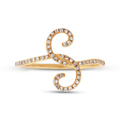 0.16ct 14k Yellow Gold Diamond Lady's Ring Size 7