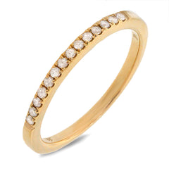 0.14ct 14k Yellow Gold Diamond Lady's Band