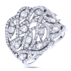 1.64ct 14k White Gold Diamond Lady's Ring