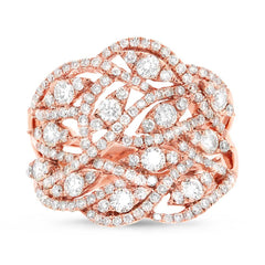 1.64ct 14k Rose Gold Diamond Lady's Ring