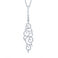 0.45ct 14k White Gold Diamond Pendant