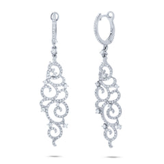1.02ct 14k White Gold Diamond Earring