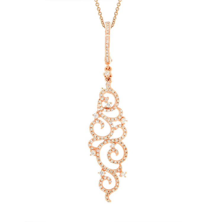 0.45ct 14k Yellow Gold Diamond Pendant