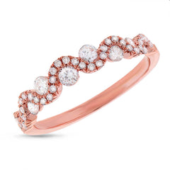 0.50ct 14k Rose Gold Diamond Lady's Band