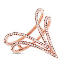 0.26ct 14k Rose Gold Diamond Lady's Ring