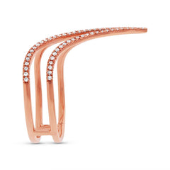0.26ct 14k Rose Gold Diamond Lady's Ring