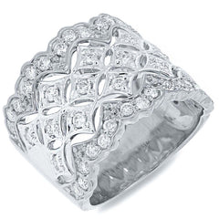 0.83ct 18k White Gold Diamond Lady's Ring