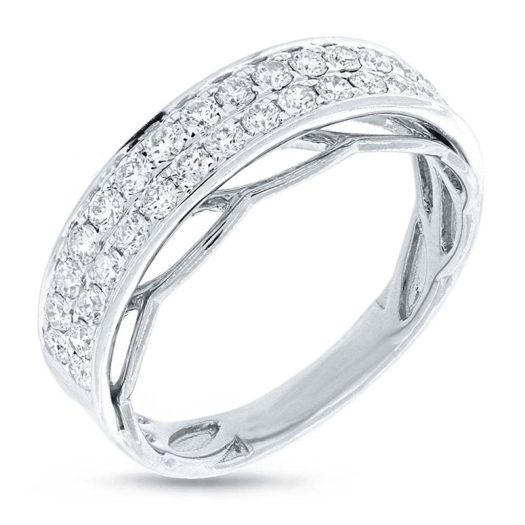 0.55ct 14k White Gold Diamond Lady's Band