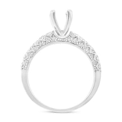 1.37ct 14k White Gold Diamond Semi-mount Ring 2-pc