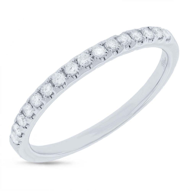 0.24ct 14k White Gold Diamond Lady's Band