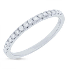 0.24ct 14k White Gold Diamond Lady's Band