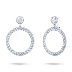 2.51ct 14k White Gold Diamond Earring