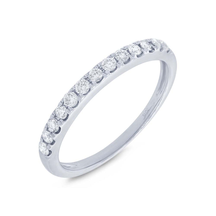 0.28ct 14k White Gold Diamond Lady's Band
