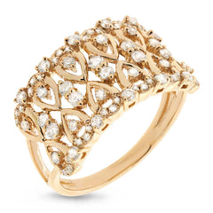 0.61ct 14k Yellow Gold Diamond Lady's Ring