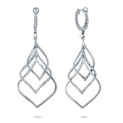 0.57ct 14k White Gold Diamond Earring