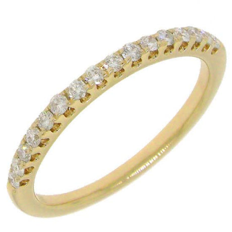 0.27ct 14k Yellow Gold Diamond Lady's Band Size 4.75