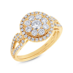 1.13ct 14k Yellow Gold Diamond Lady's Ring