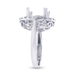 0.74ct 18k White Gold Diamond Semi-mount Ring
