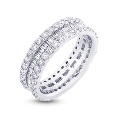2.00ct 18k White Gold Diamond Eternity Band Size 5.75