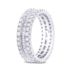 2.00ct 18k White Gold Diamond Eternity Band Size 5.75
