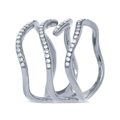 0.45ct 14k White Gold Diamond Lady's Ring Size 8