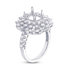 2.08ct 18k White Gold Diamond Semi-mount Ring