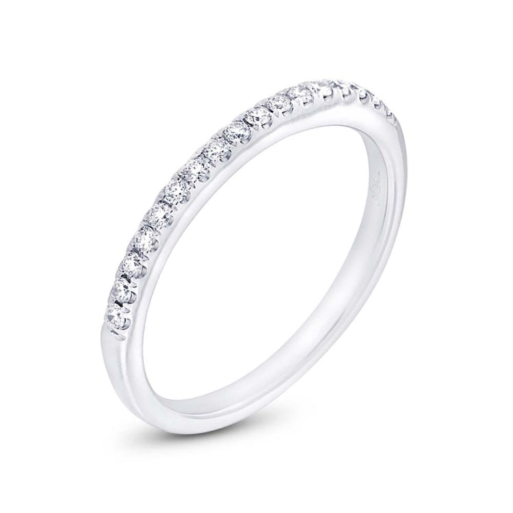0.18ct 14k White Gold Diamond Lady's Band