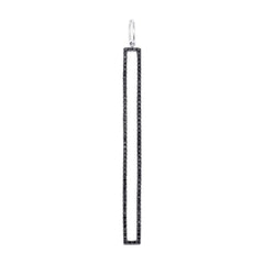 0.24ct 14k White Gold Black Diamond Pendant
