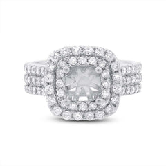 1.00ct 14k White Gold Diamond Semi-mount Ring