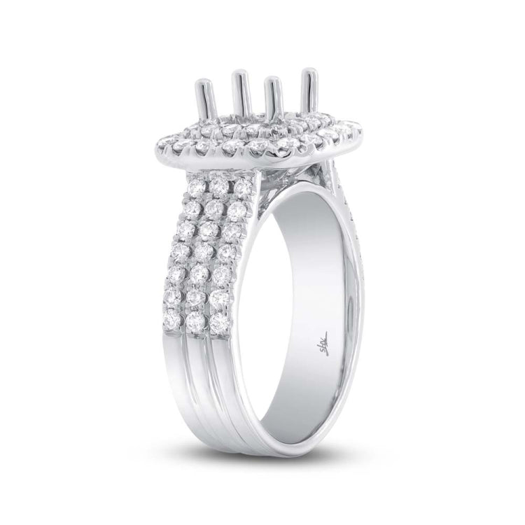 1.00ct 14k White Gold Diamond Semi-mount Ring