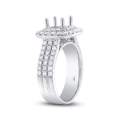 1.00ct 14k White Gold Diamond Semi-mount Ring