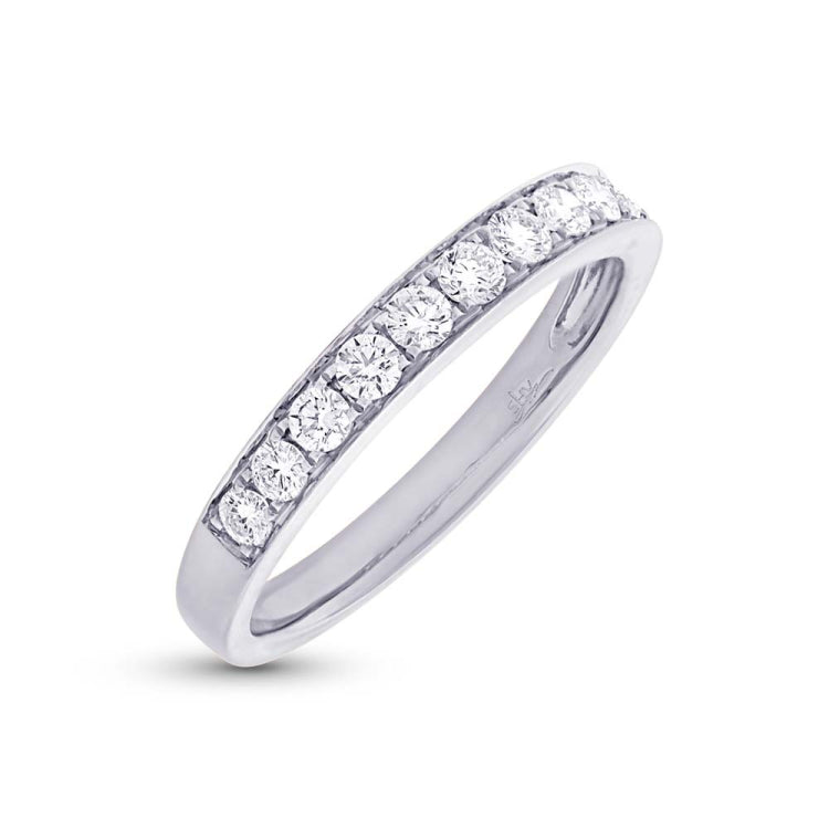 0.43ct 14k White Gold Diamond Lady's Band