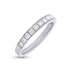 0.43ct 14k White Gold Diamond Lady's Band