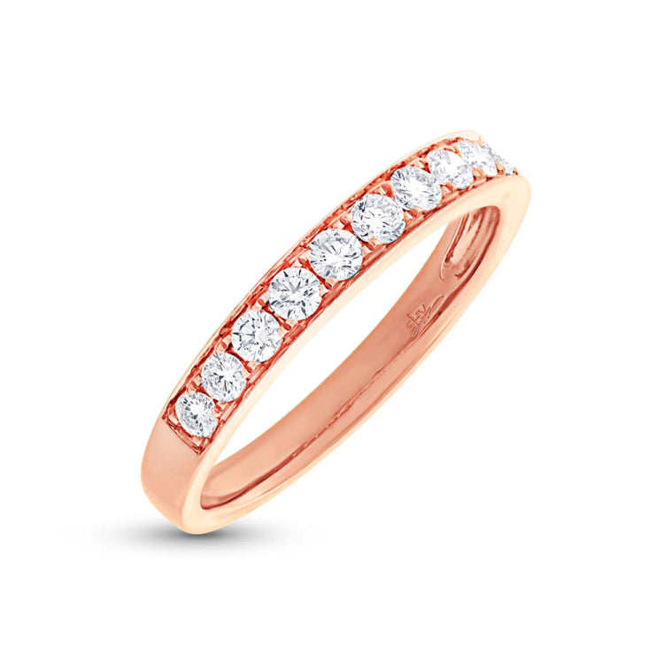 0.43ct 14k Rose Gold Diamond Lady's Band