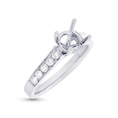 0.35ct 14k White Gold Diamond Semi-mount Ring