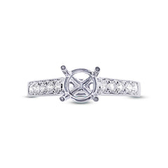 0.35ct 14k White Gold Diamond Semi-mount Ring