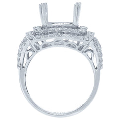 1.56ct 18k White Gold Diamond Semi-mount Ring