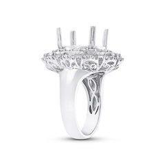 2.02ct 18k White Gold Diamond Semi-mount Ring