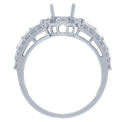 1.04ct 18k White Gold Diamond Semi-mount Ring