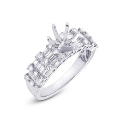 1.20ct 18k White Gold Diamond Semi-mount Ring