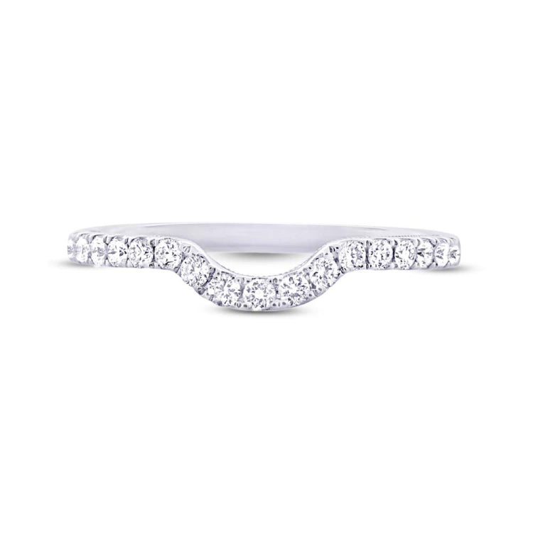 0.31ct 14k Two-tone Rose Gold Diamond Shadow Band