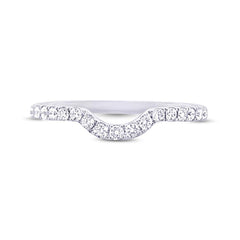 0.31ct 14k Two-tone Rose Gold Diamond Shadow Band