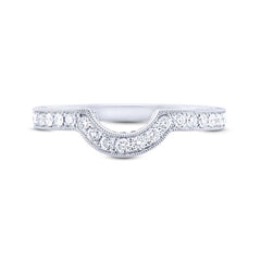 0.51ct 14k Two-tone Rose Gold Diamond Shadow Band